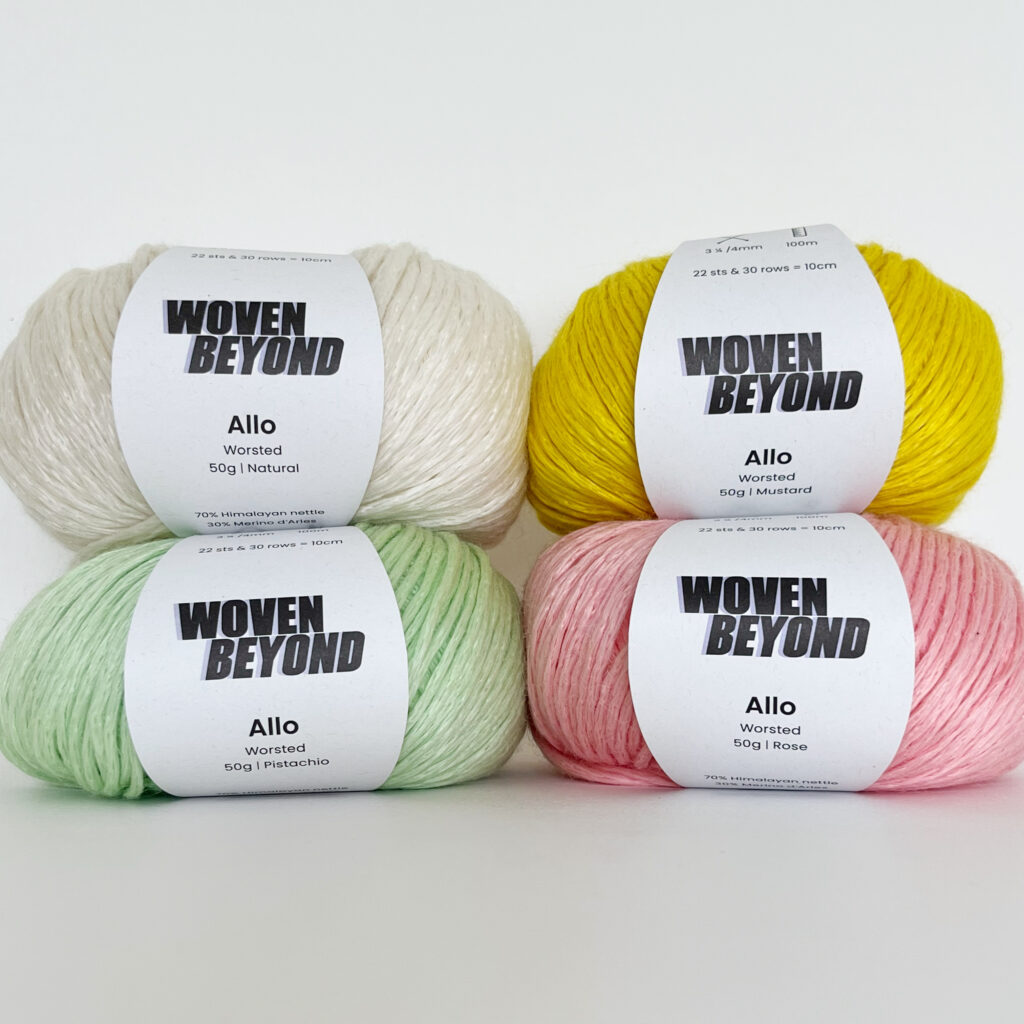 Himalayan nettle yarn Worsted Allo Wovenbeyond