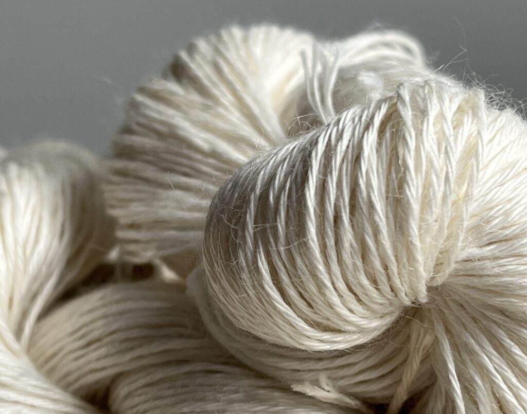 100% Himalayan nettle yarn spun in Italy