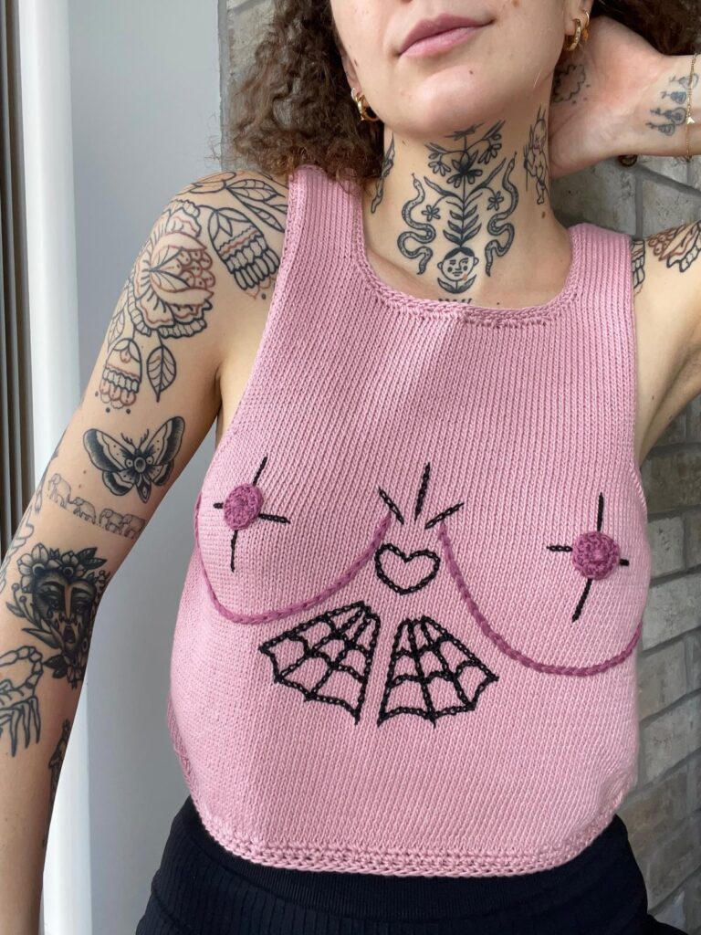 Tattoo Knitwear design by Anna Tamas-Katzer